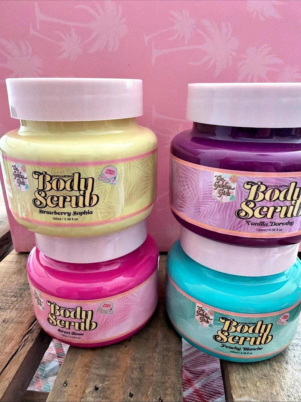 The Golden Girls Exfoliating Body Scrub Set of 4